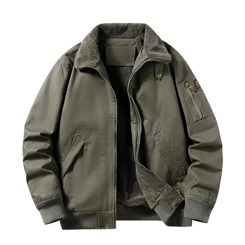Chaqueta de piloto con forro polar