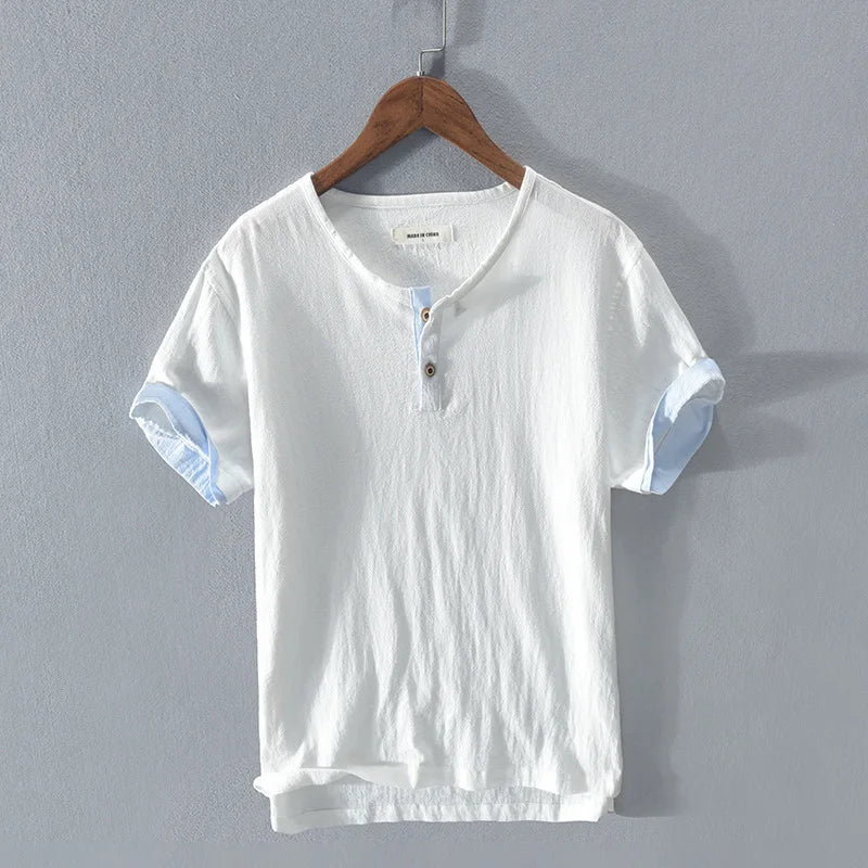 Camisa de verano elegante de algodón