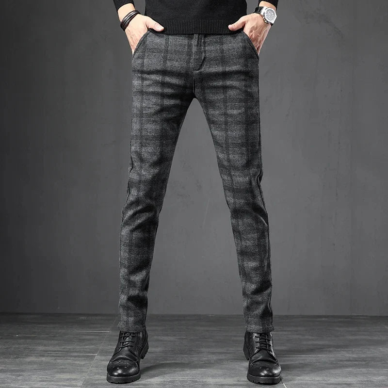 Pantalones informales a cuadros