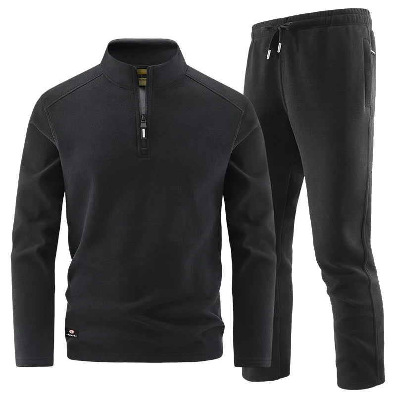 Elegante conjunto de jersey con cremallera para hombre