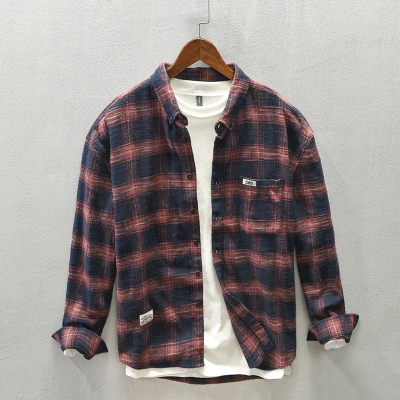 Elegante camisa de cuadros