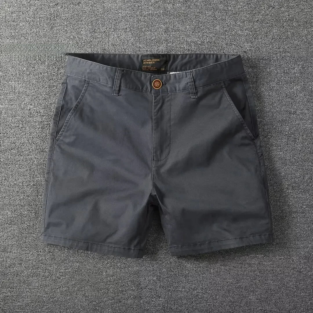 Elegantes pantalones cortos de algodón