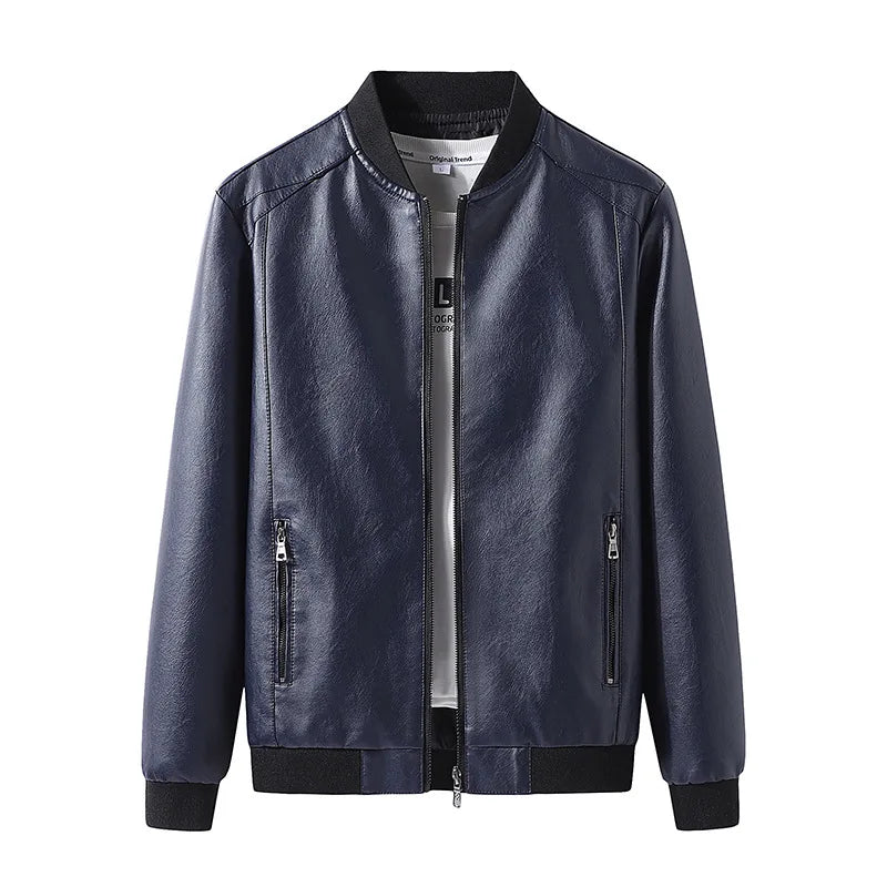 Elegante chaqueta de cuero