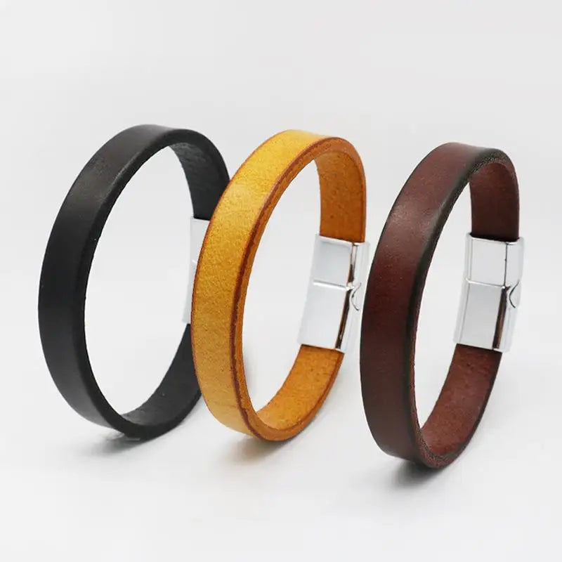 Pulsera de cuero para hombre