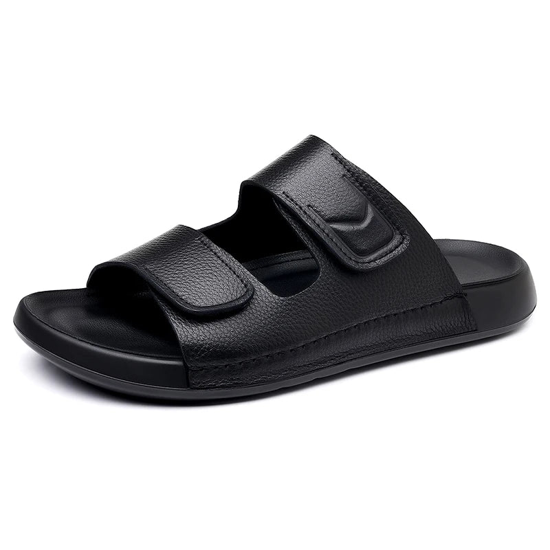 Elegantes sandalias de piel