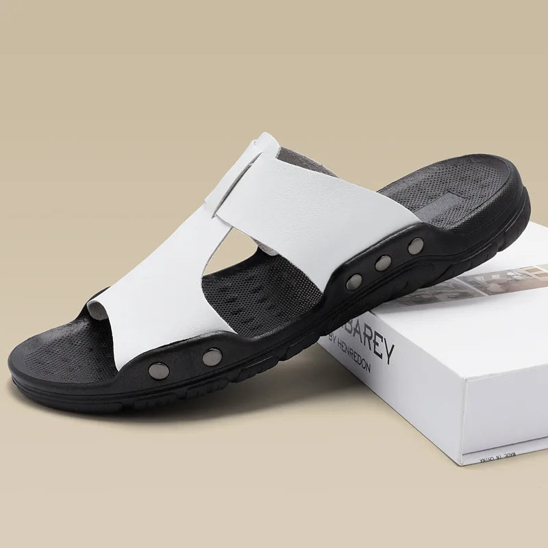 Sandalias casuales de piel