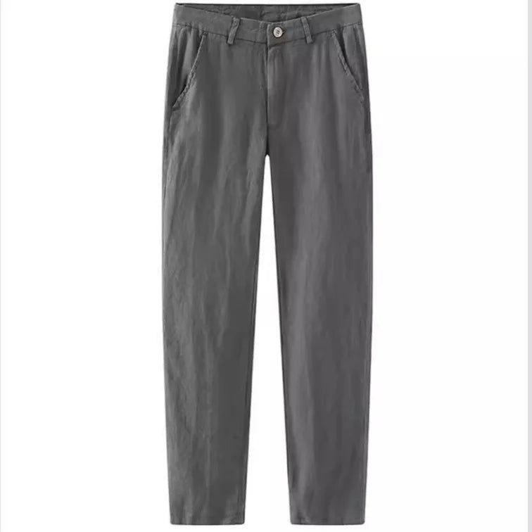 Pantalones casuales de lino