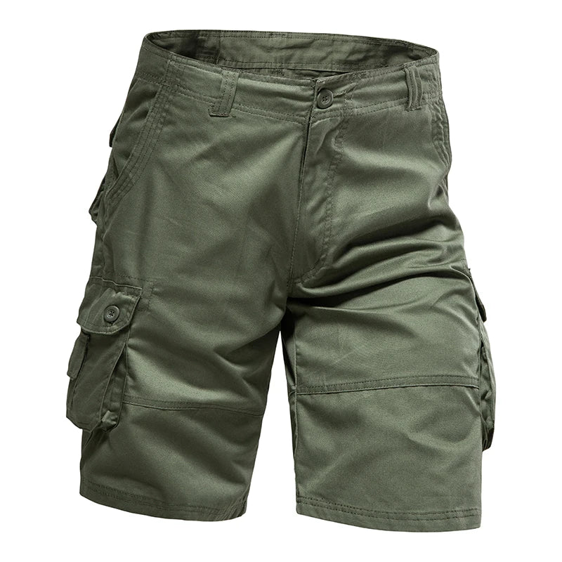 Pantalones cortos multibolsillos para hombre