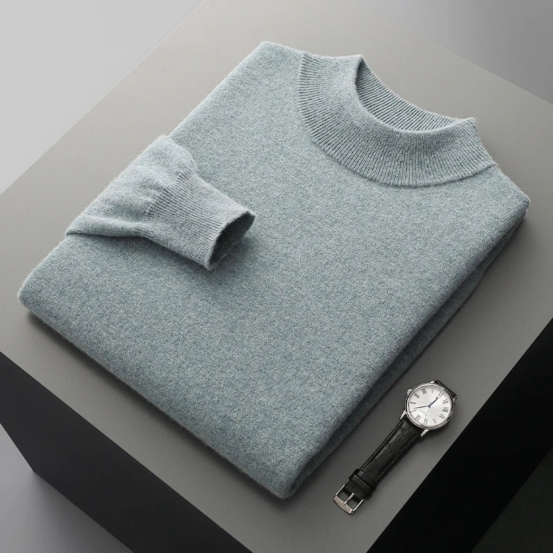 Jersey de cachemira con cuello alto