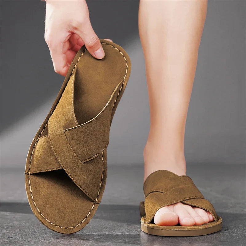 Zapatillas elegantes de ante