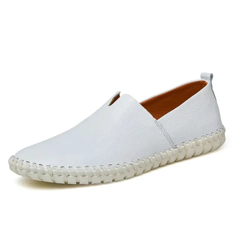 Elegantes mocasines transpirables de piel