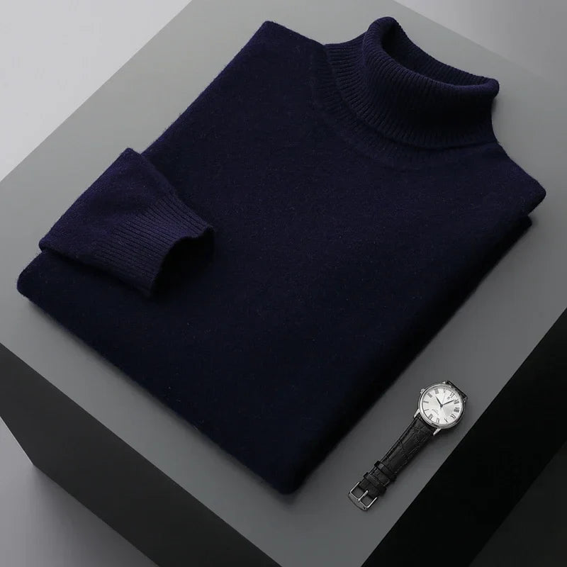 Jersey de cuello alto de lana St. Moritz