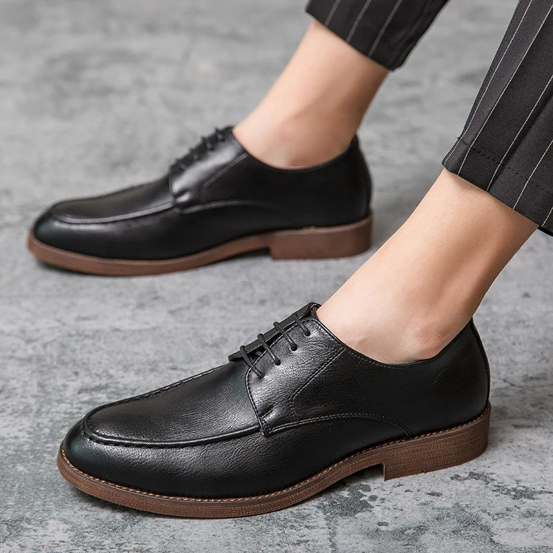 Elegantes zapatos de piel