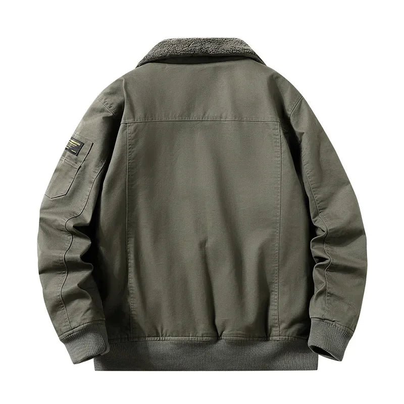 Chaqueta de piloto con forro polar