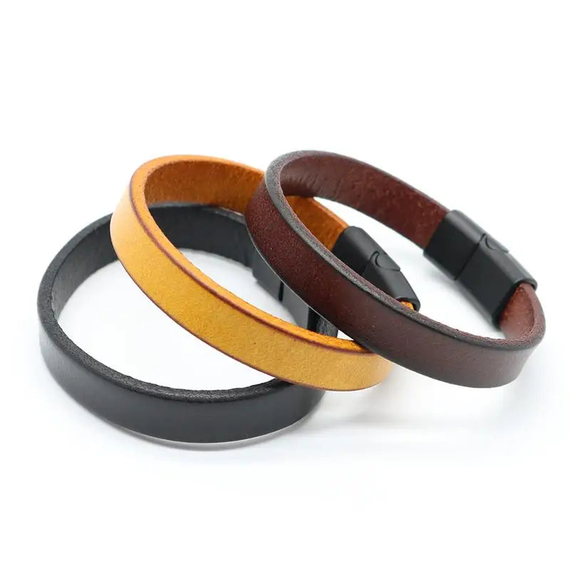 Pulsera de cuero para hombre