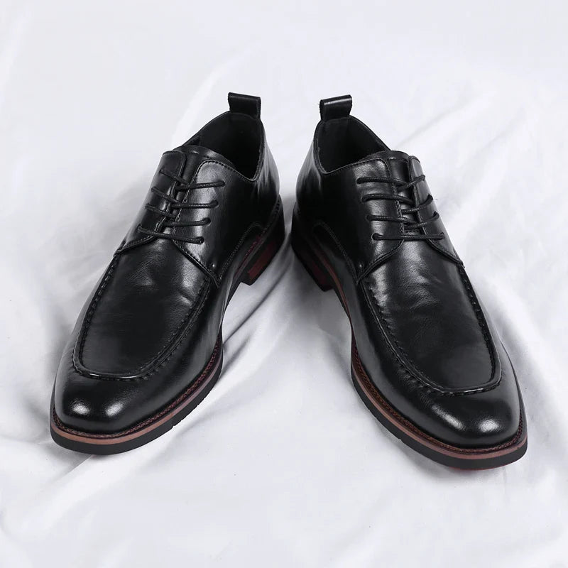 Zapatos de vestir Oxford de cuero italiano