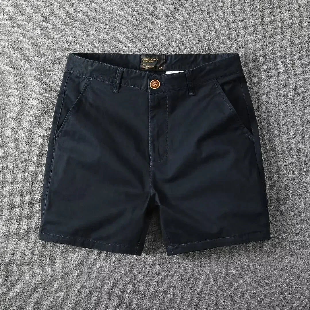 Elegantes pantalones cortos de algodón