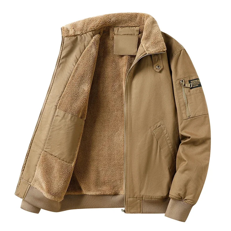 Chaqueta de algodón con forro polar