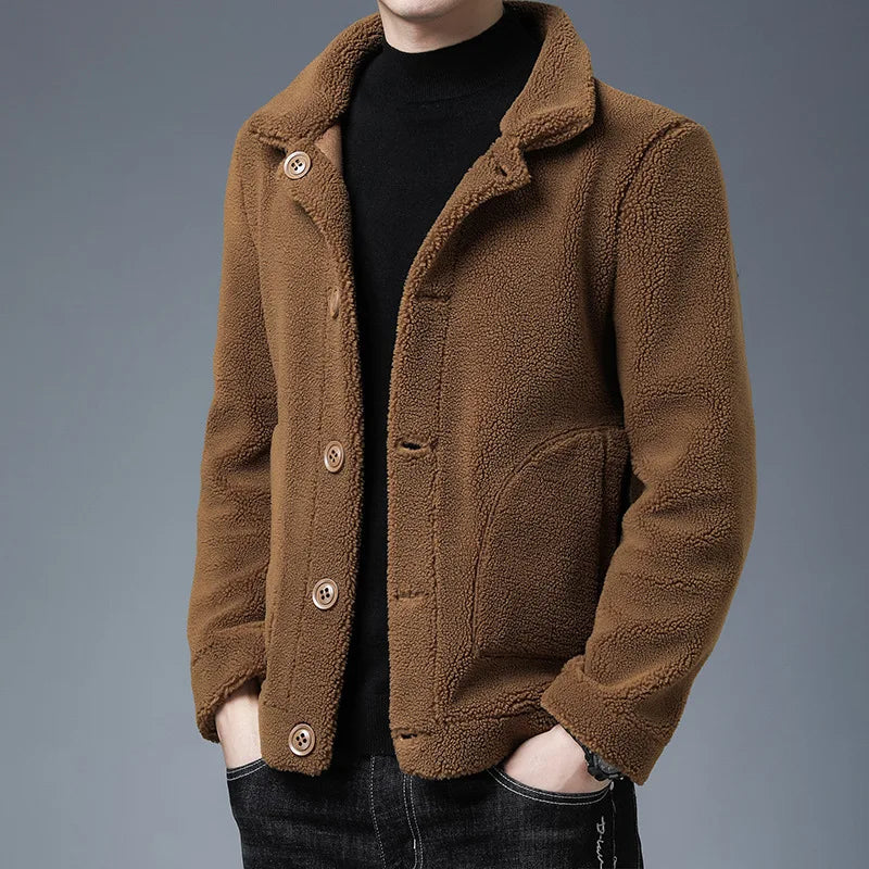 Chaqueta de felpa forrada de lana