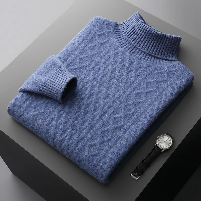 Jersey de cuello alto de lana Saint-Tropez