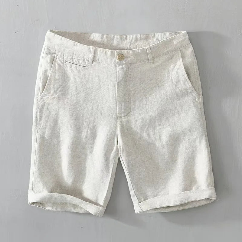 Pantalones cortos elegantes de lino
