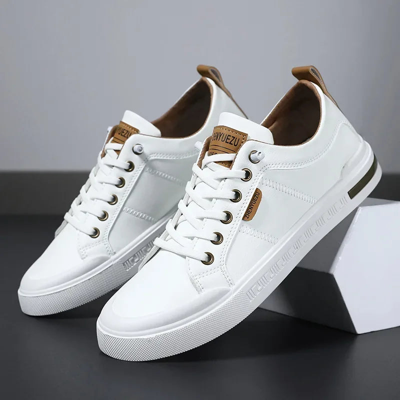 Elegantes zapatillas de piel