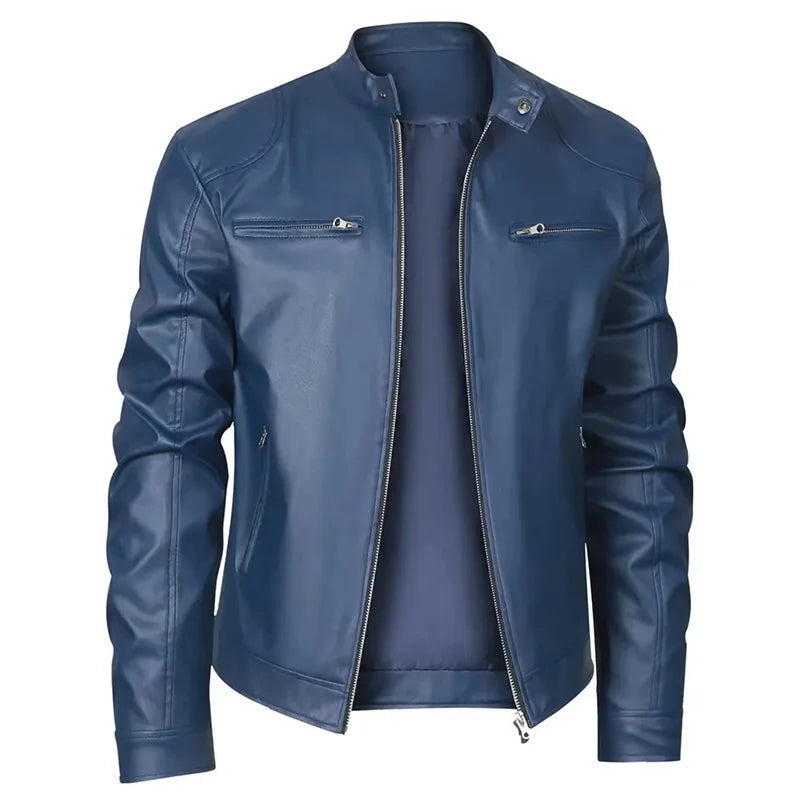 Chaqueta de cuero informal
