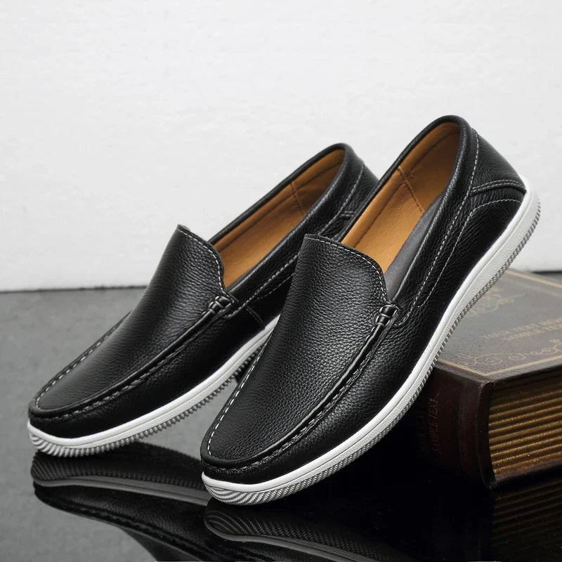 Mocasines de cuero elegantes para conducir