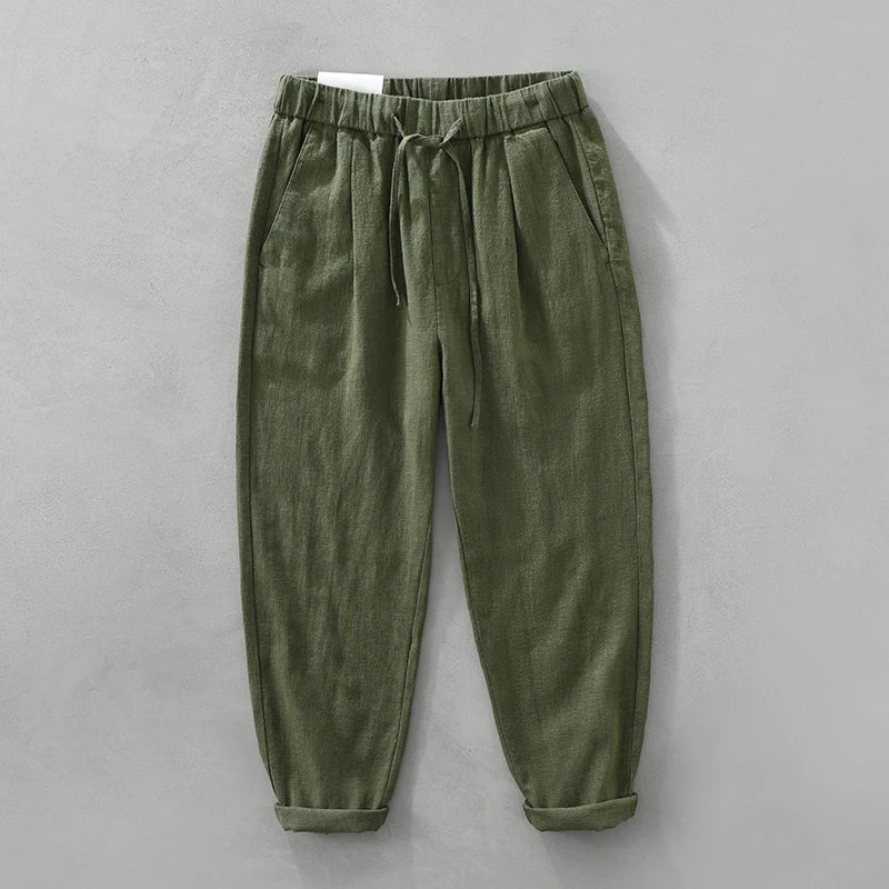 Pantalones casuales de lino