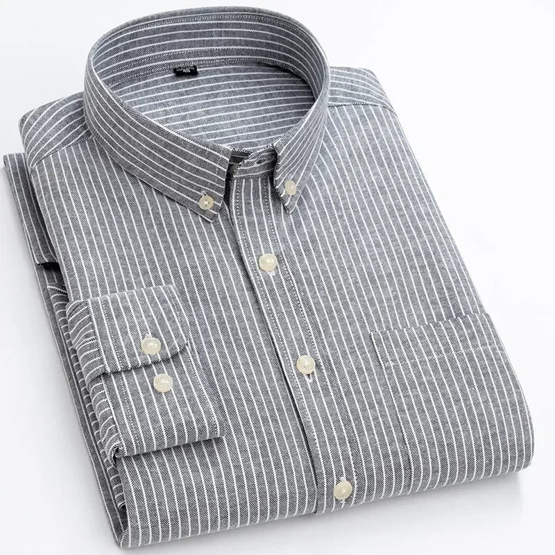 Camisa de algodón de manga larga