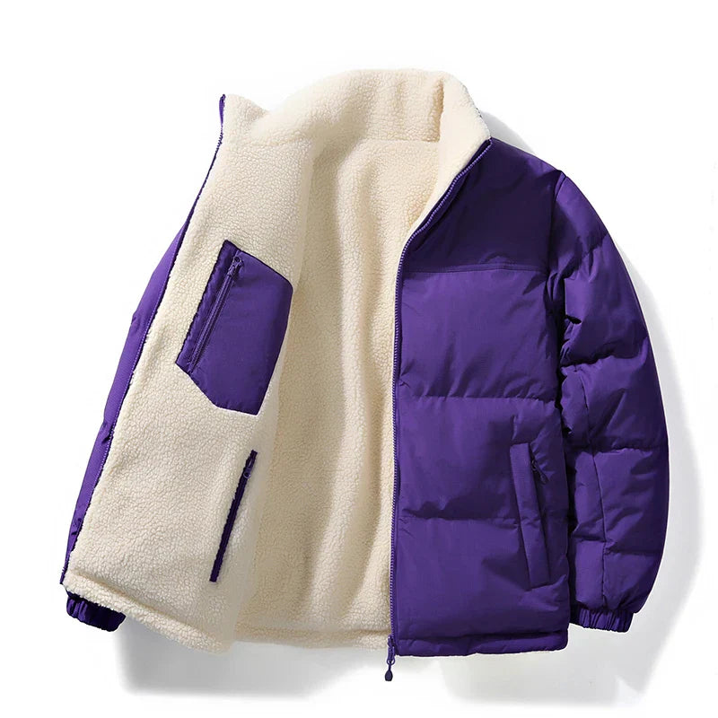 Elegante chaqueta reversible