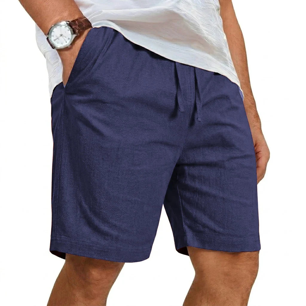 Pantalones cortos de verano de lino informales