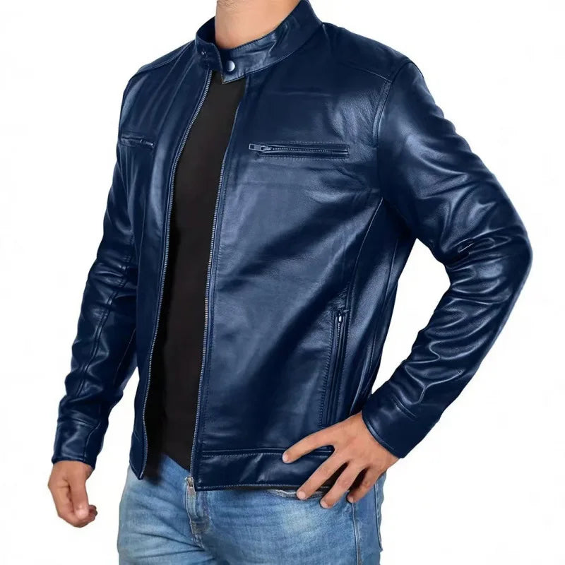 Chaqueta de cuero retro