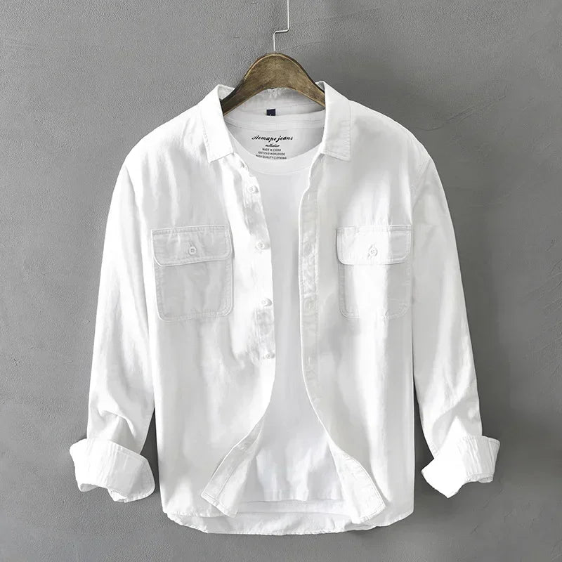 Elegante camisa de algodón