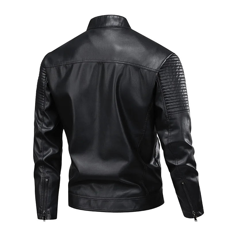 Chaqueta de cuero clásica