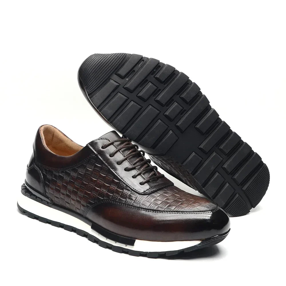 Zapatos Oxford de cuero