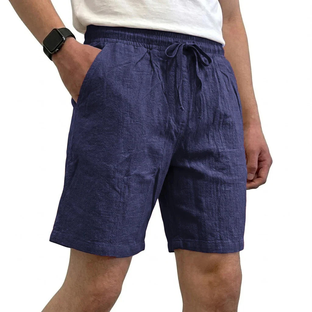 Pantalones cortos de lino transpirables
