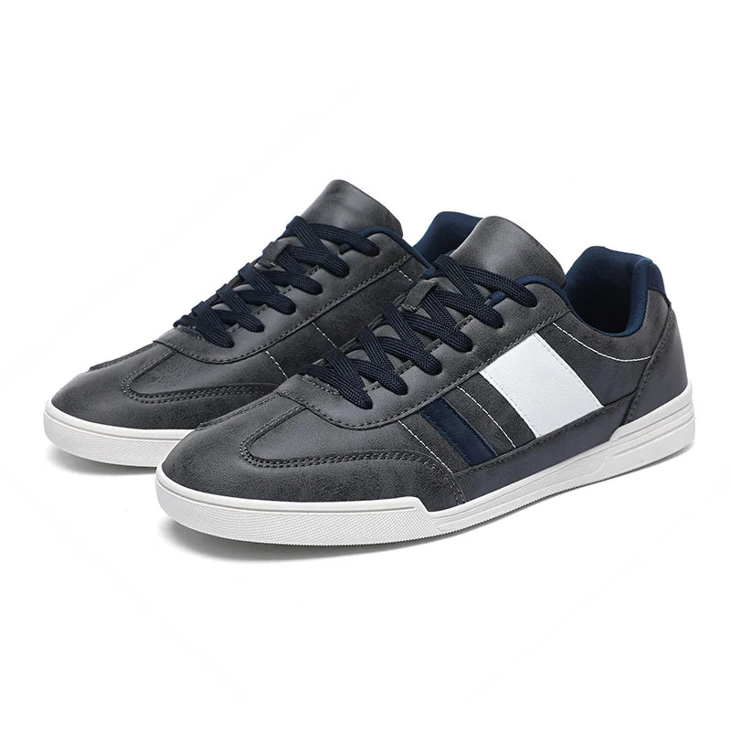 Zapatos elegantes de cuero con punta ancha y sin suela