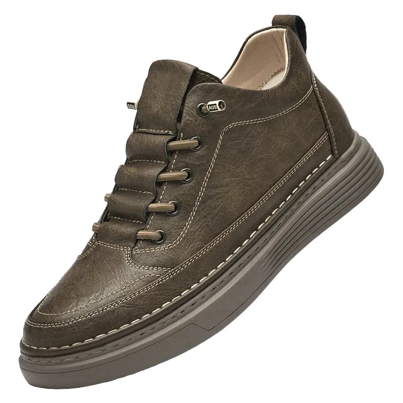 Zapatos Oxford elegantes de cuero alto