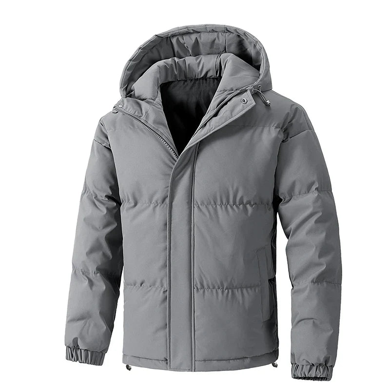 Elegante chaqueta con capucha tipo parka
