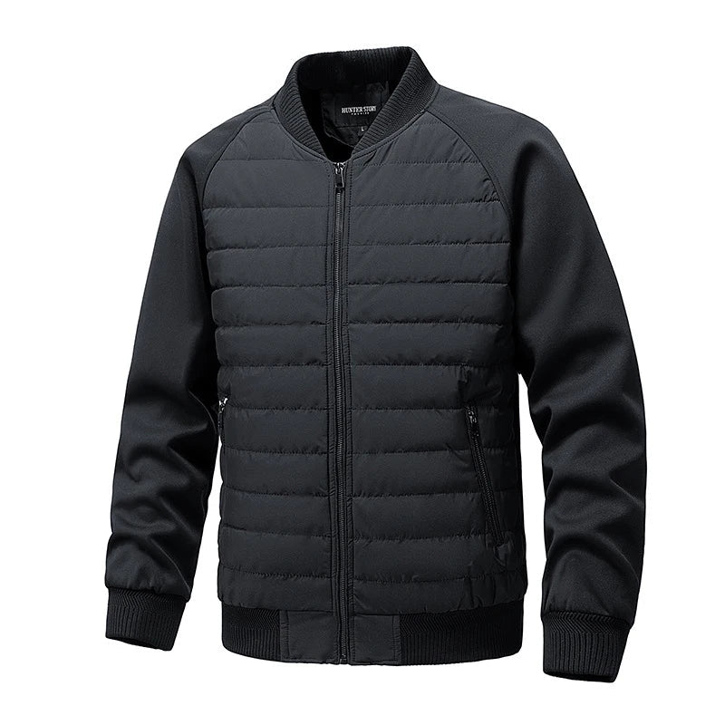 Elegante chaqueta bomber cálida