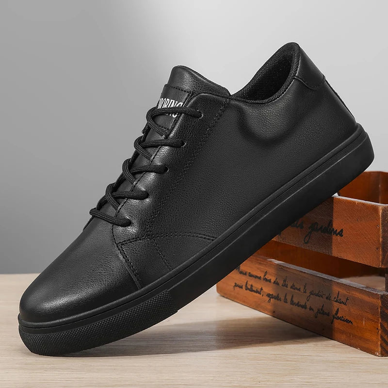 Elegantes zapatillas de piel