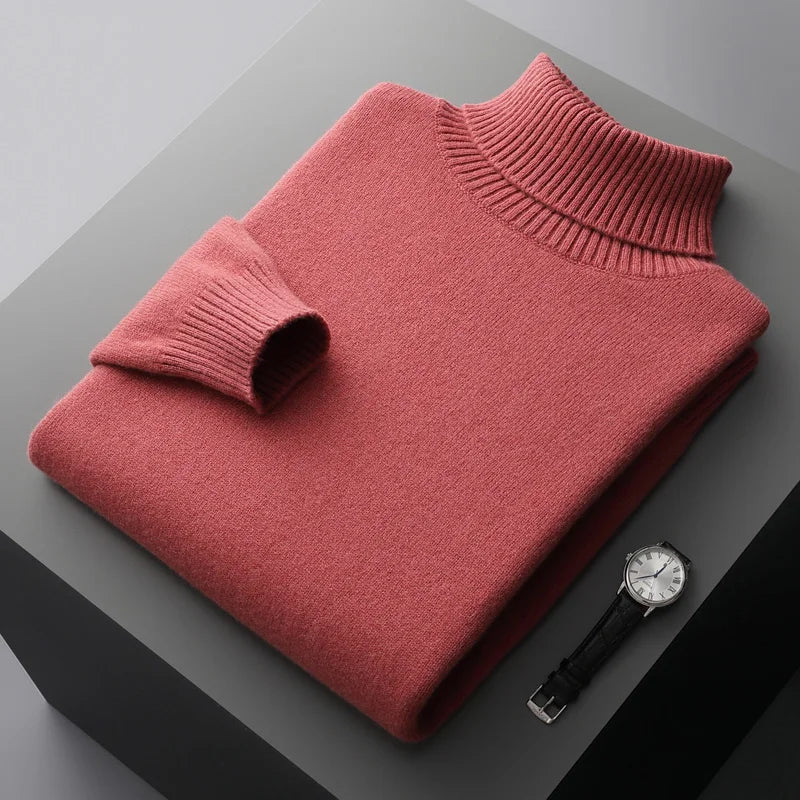 Jersey de cuello alto de lana Portofino