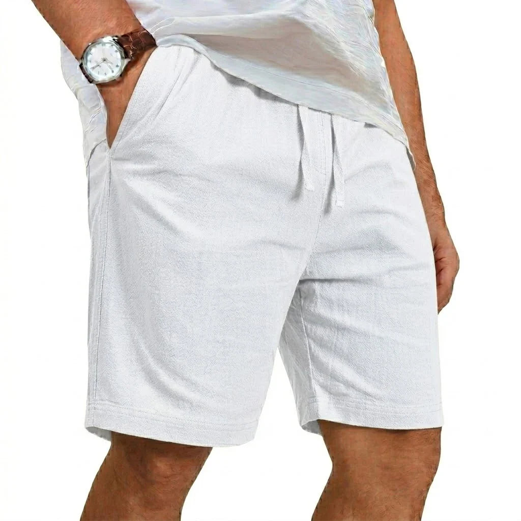 Pantalones cortos de verano de lino informales
