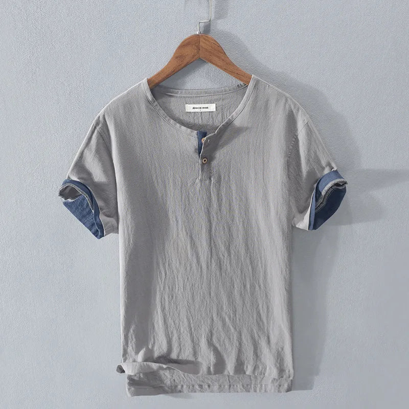 Camisa de verano elegante de algodón