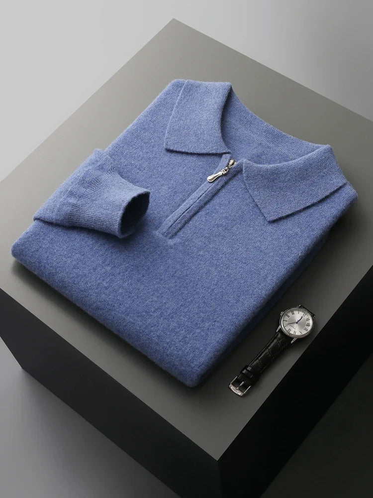 Elegante jersey polo de cachemira