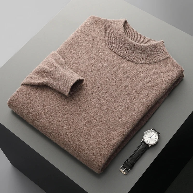 Jersey de cachemira con cuello alto