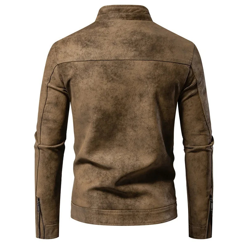 Chaqueta de piel gruesa