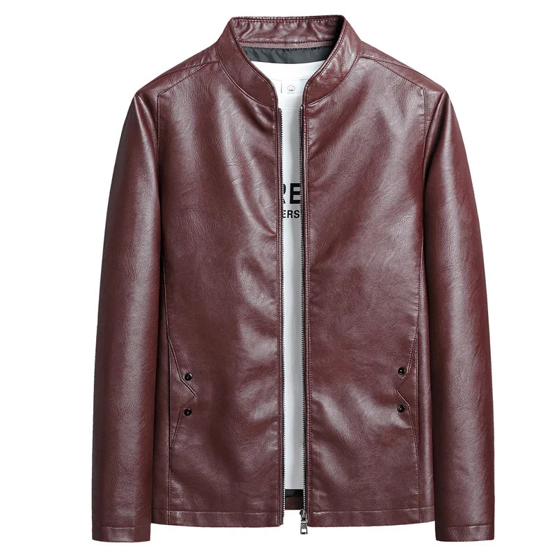 Chaqueta de cuero de estilo ejecutivo