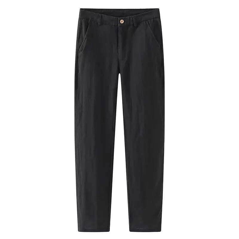 Pantalones casuales de lino